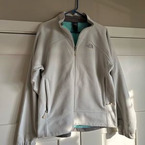 North Face off white coat XL